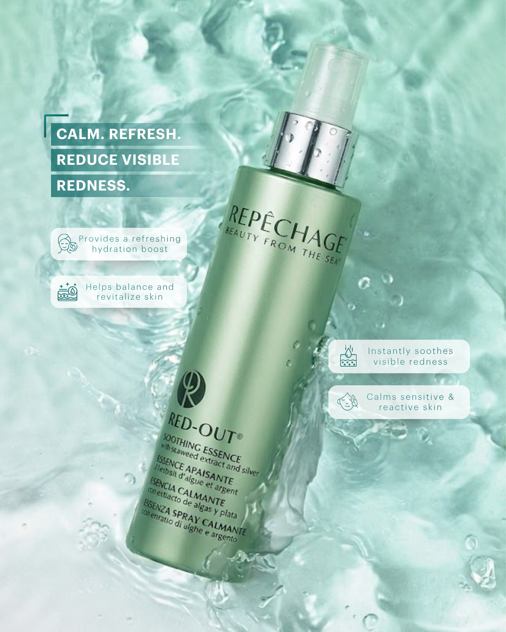 Red-Out® Soothing Essence with seaweed extract and silver - On Sale Hydra 4