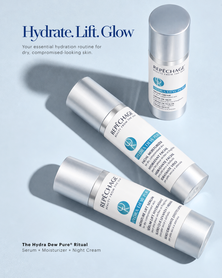 PROMO- Buy Hydra Dew Pure Facial Moisturizer and Night Cream (RR03/RR06) Get Hydra Dew Pure Lift Serum (RR08) Special Price Repêchage®