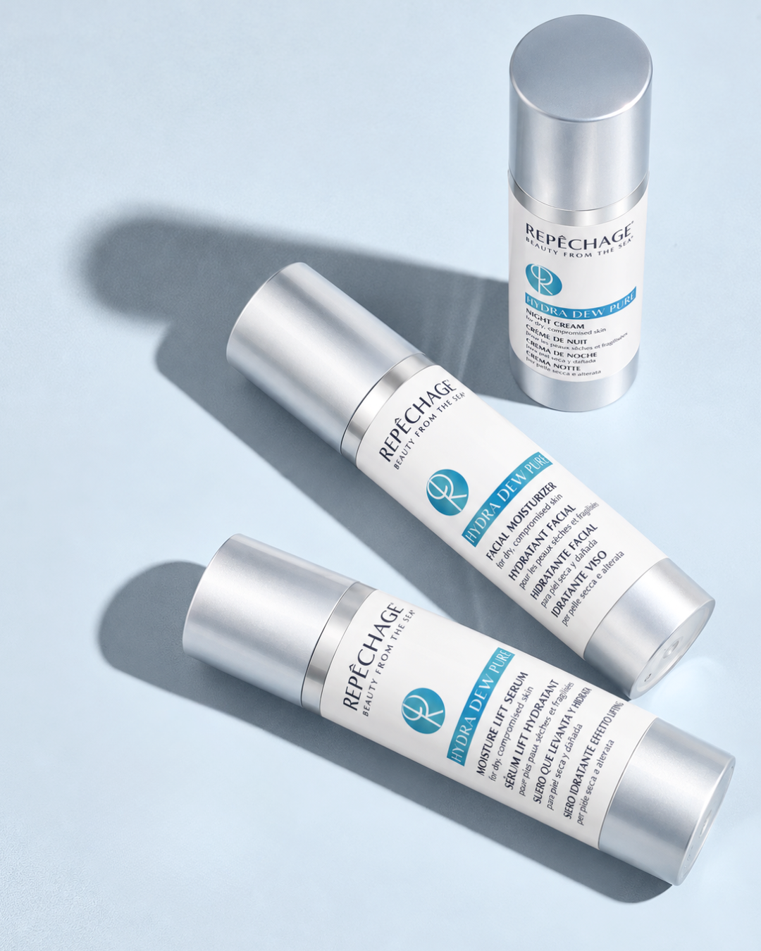 PROMO- Buy Hydra Dew Pure Facial Moisturizer and Night Cream Get Hydra Dew Pure Lift Serum at a Special Price Repêchage®