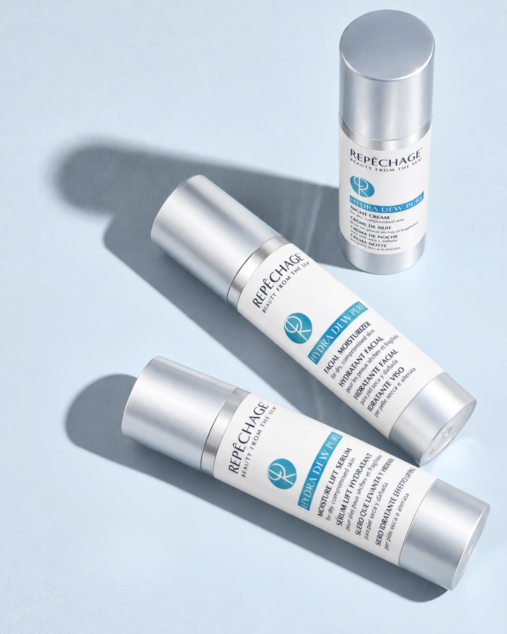 PROMO- Buy Hydra Dew Pure Facial Moisturizer and Night Cream Get Hydra Dew Pure Lift Serum at a Special Price Repêchage®