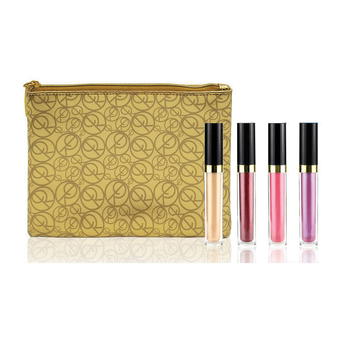 Buy 3 Perfect Skin Conditioning Lip Glosses & Get 1 FREE with Gold Signature Cosmetic Bag