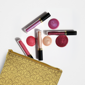 Buy 4 Perfect Skin Conditioning Lip Glosses with Gold Signature Cosmetic Bag Repechage