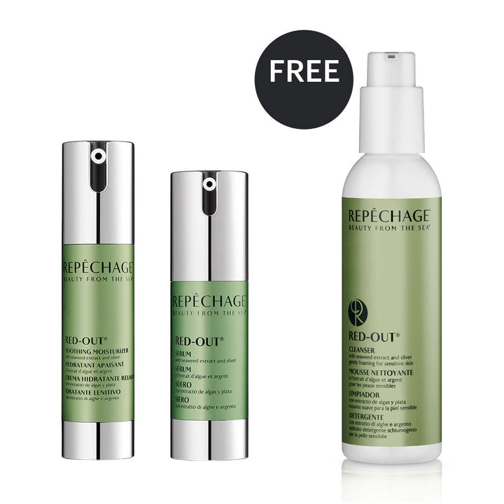 FREE Red-Out Cleanser w/ Purchase of Red-Out Serum & Red-Out Moisturizer Repêchage®