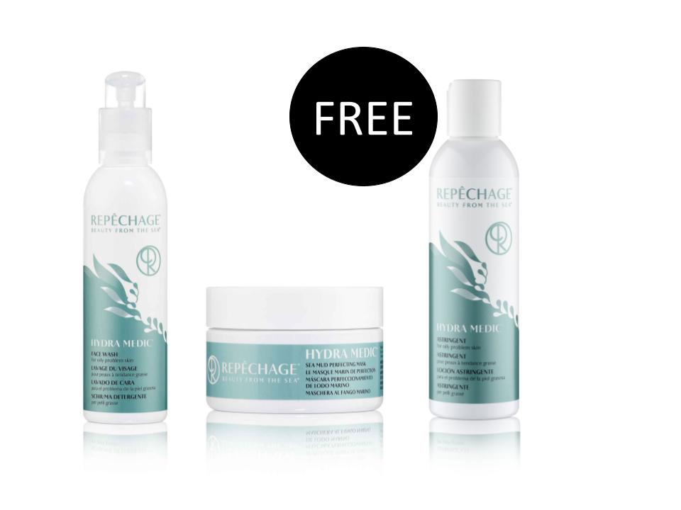 FREE Hydra Medic Astringent w/ Purchase of Hydra Medic Face Wash & Hydra Medic Sea Mud Perfecting Mask Repêchage®