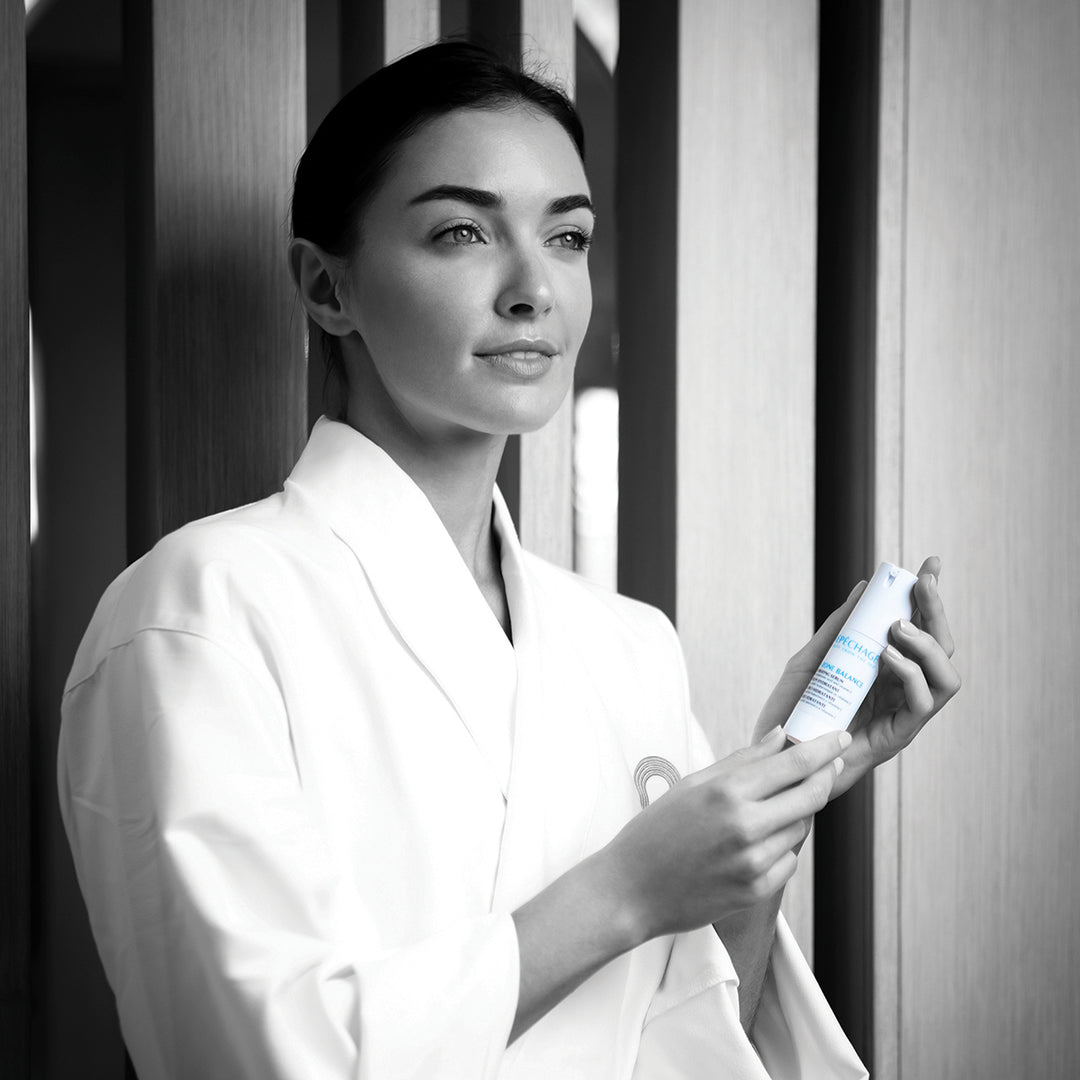 model holding T-Zone balance hydrating serum