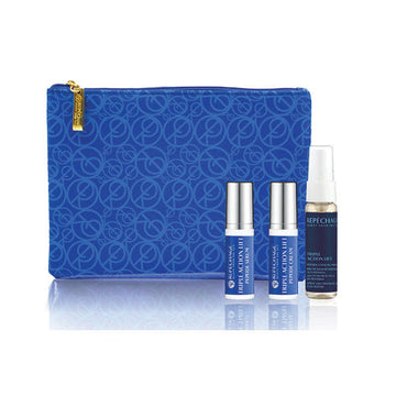Triple Action Lift Peptide Travel Set with Signature Logo Cosmetic Bag Repêchage®
