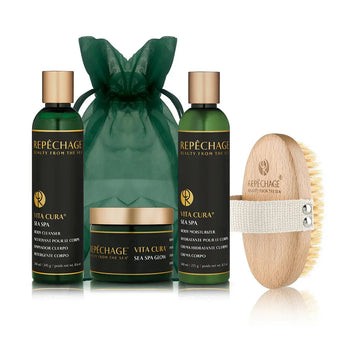 Vita Cura® Sea Spa Body Collection Gift Set with FREE Dry Body Brush Repêchage®