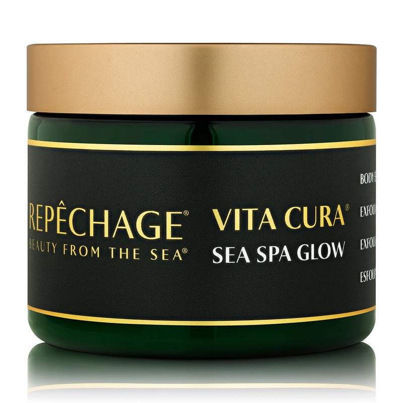 Vita Cura sea spa glow body exfoliator jar