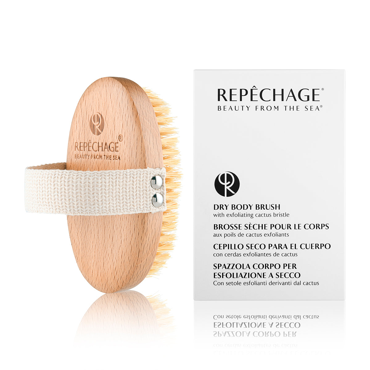 Dry Body Brush with Exfoliating Cactus Bristle - Repêchage®