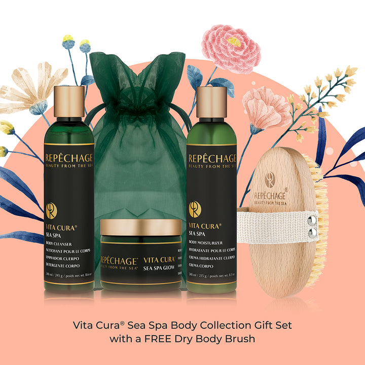 Vita Cura® Sea Spa Body Collection Gift Set with FREE Dry Body Brush