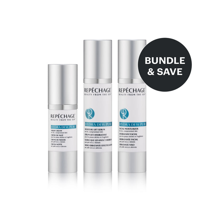 FREE Hydra Dew Pure Moisture Lift Serum w/ Hydra Dew Pure Facial Moisturizer & Hydra Dew Pure Night Cream