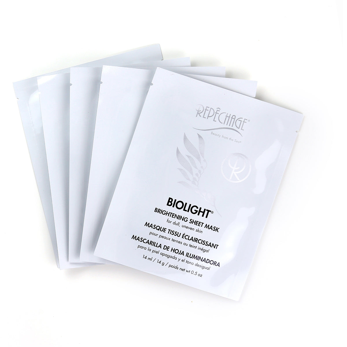 Pile of five Biolight® Brightening Sheet Masks