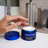 Model hand going to take some of the Hydro Complex PFS Moisturizing Cream for oily and combination skin