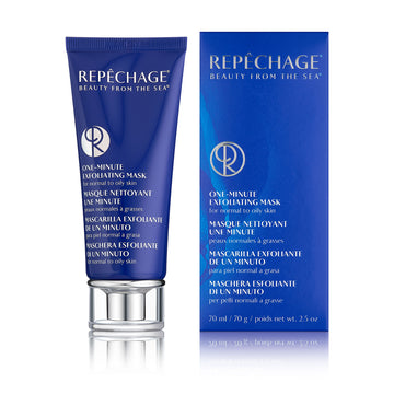 One Minute Exfoliating Mask tube and packaging