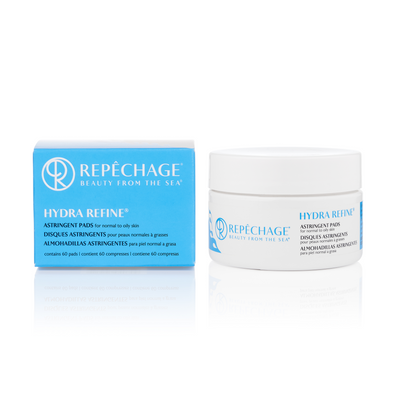 Hydra Refine® Astringent Pads jar and packaging