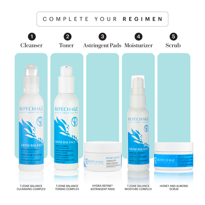Hydra Refine® Astringent Pads step 3 in skincare regimen