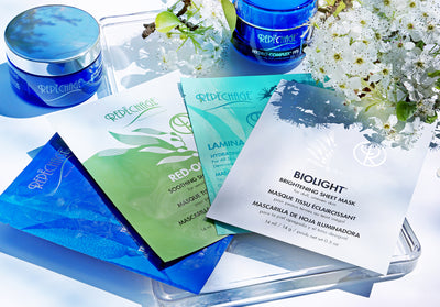 Biolight Brightening Sheet Mask, Lamina sheet mask, red-out soothing sheet mask, triple action peptide mask, hydro complex pfs jar